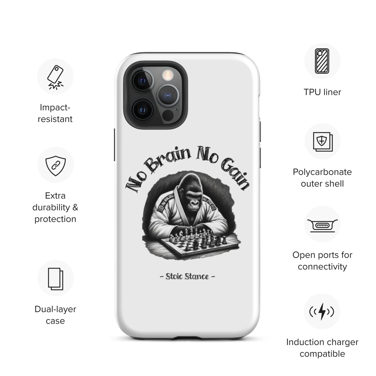 No Brain No Gain Case for iPhone®