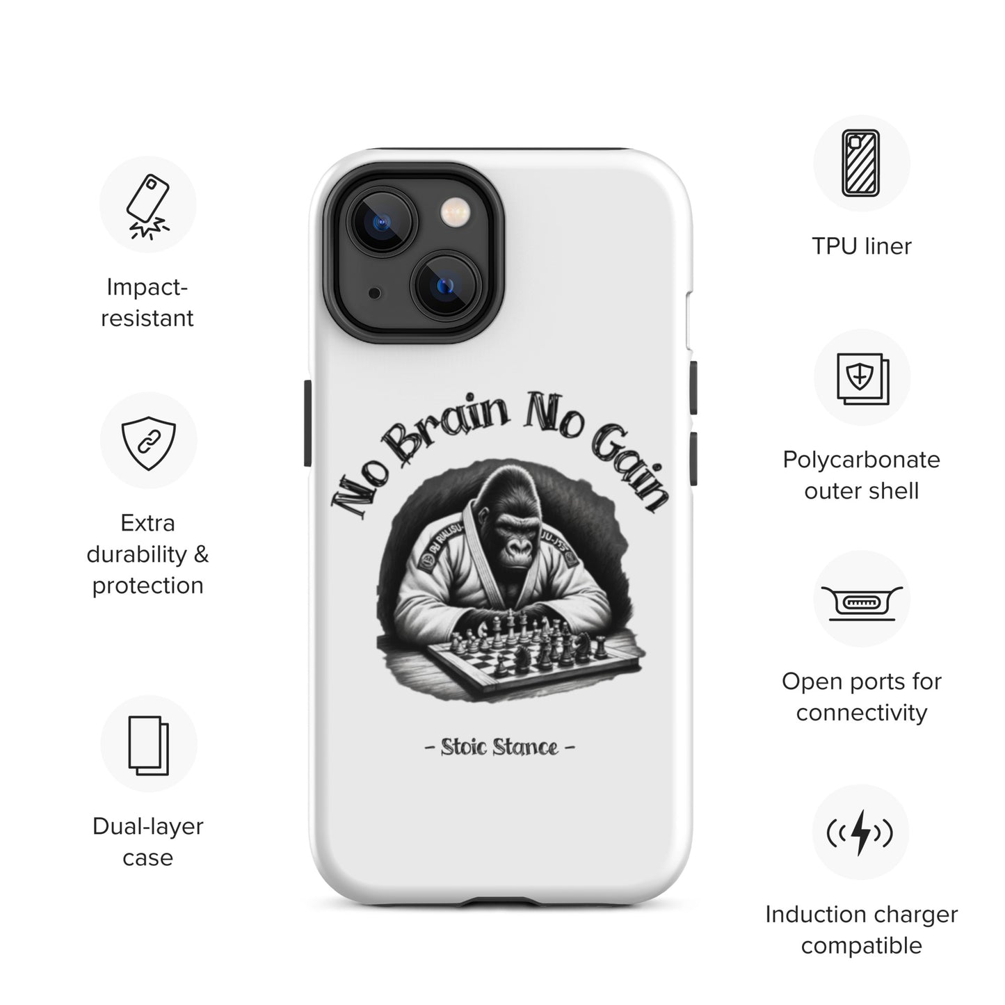 No Brain No Gain Case for iPhone®