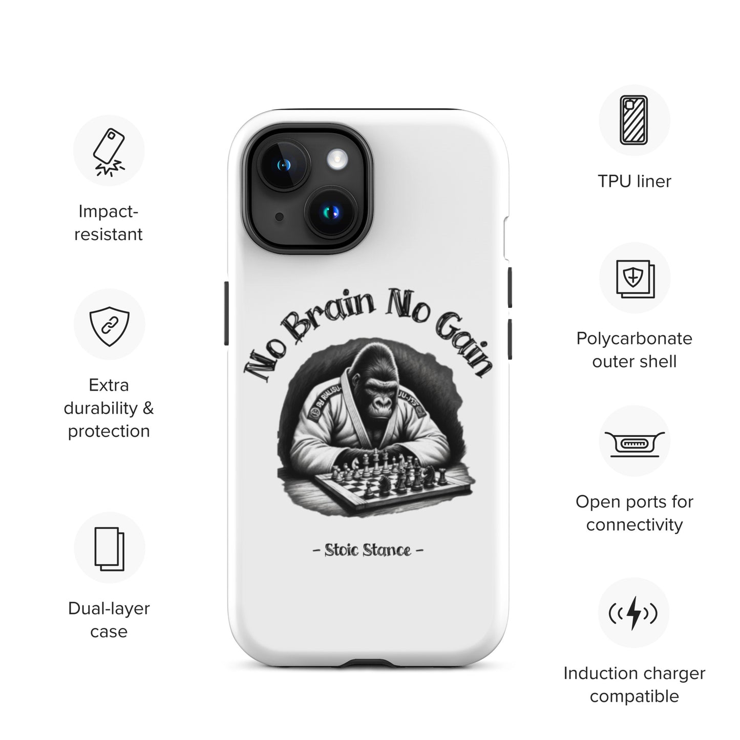 No Brain No Gain Case for iPhone®