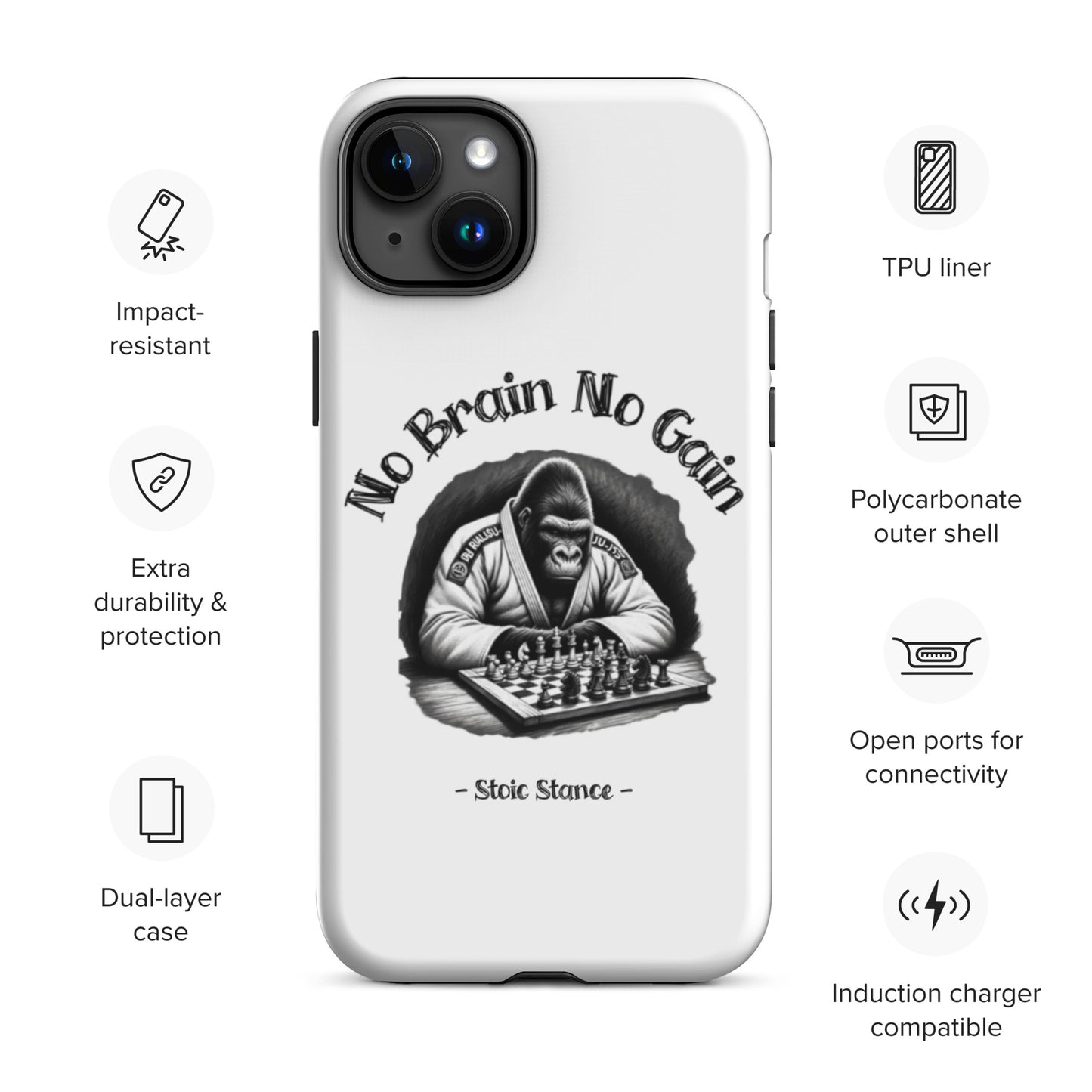 No Brain No Gain Case for iPhone®