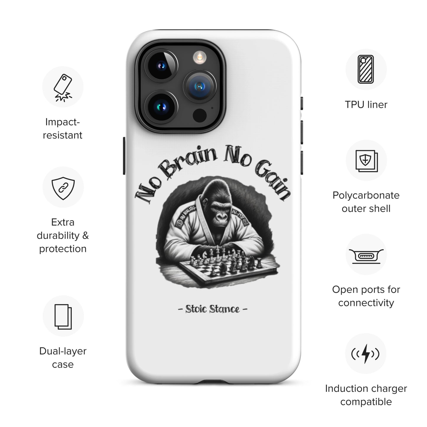 No Brain No Gain Case for iPhone®